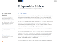 Tablet Screenshot of elespejodelaspalabras.com